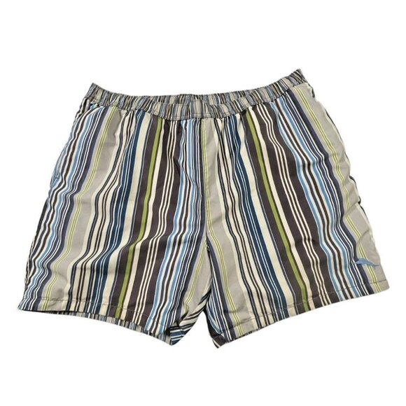Tommy Bahama Men’s Striped Reversible Swim Trunks w/ Pockets - Large - Picture 4 of 11